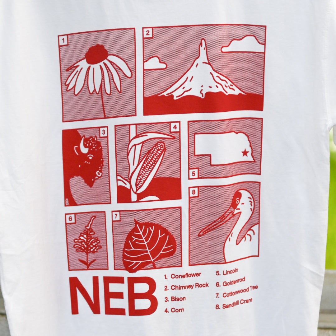 Nebraska Grid Short Sleeve T-Shirt