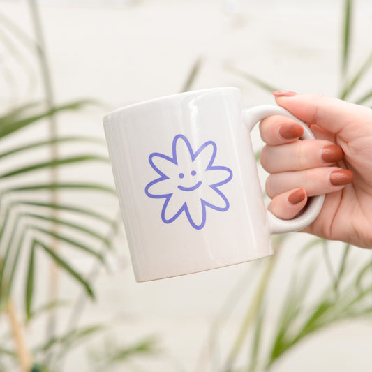 Flower Smiley Mug