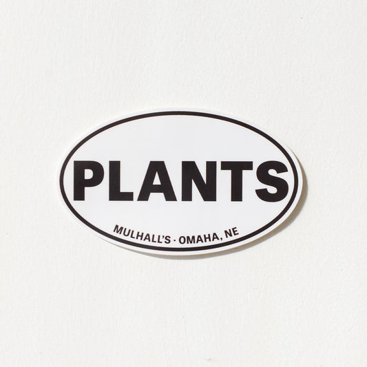 Plants Oval Sticker