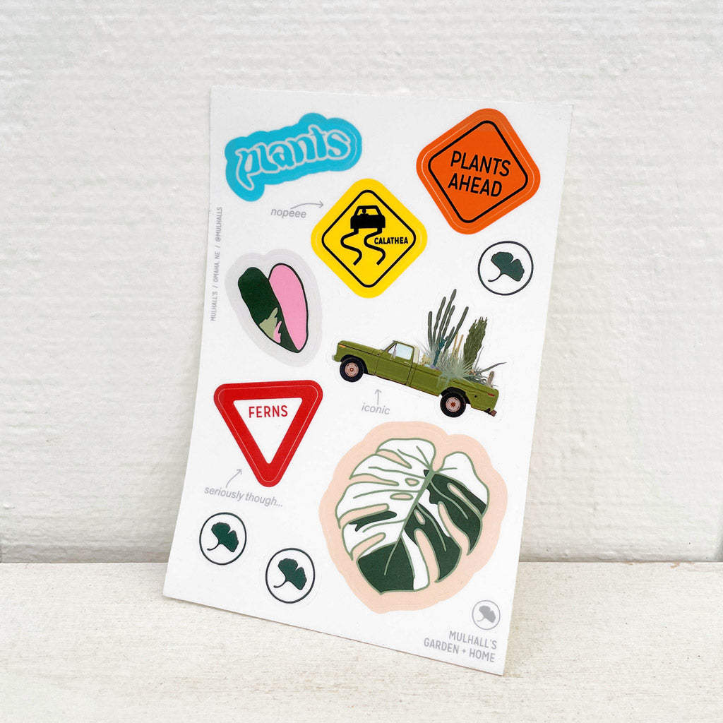 Road Sign Sticker Sheet