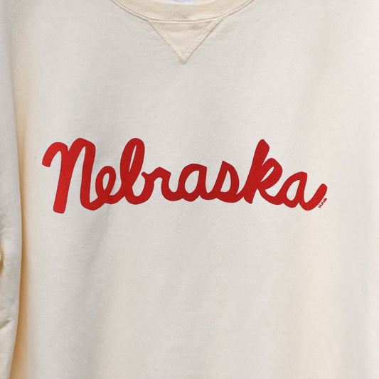 Nebraska Script Crewneck