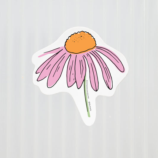 Echinacea Purpurea Sticker