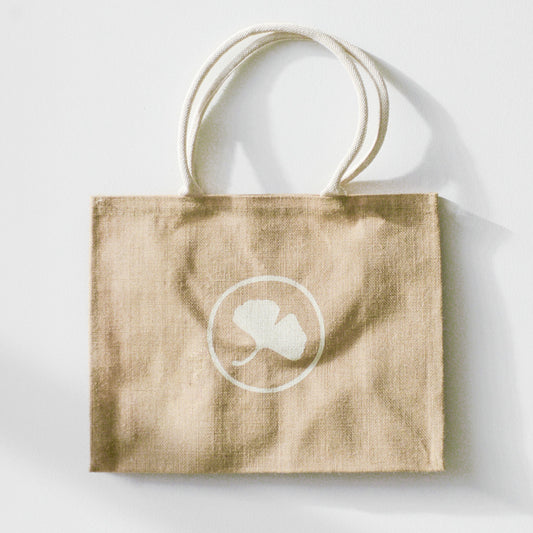 Ginkgo Jute Bag